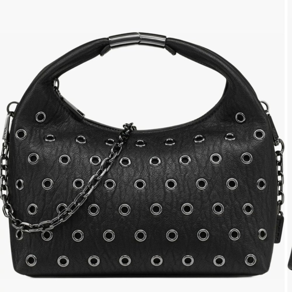 DKNY Mel Top Handle Hobo Bag Black NWT